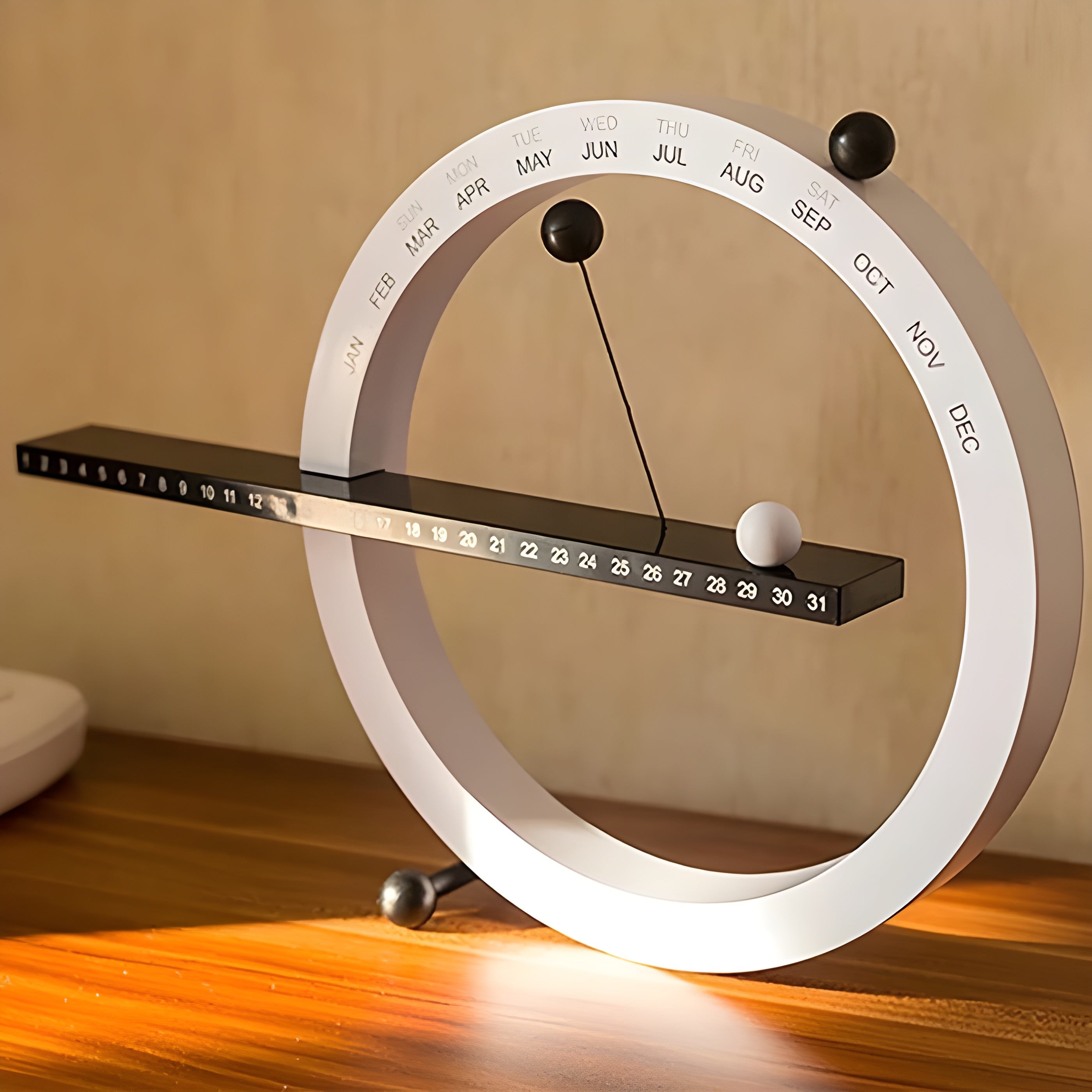Magnetische Kugeluhr – Kreative und Dekorative Tischuhr mit Weichem Design
