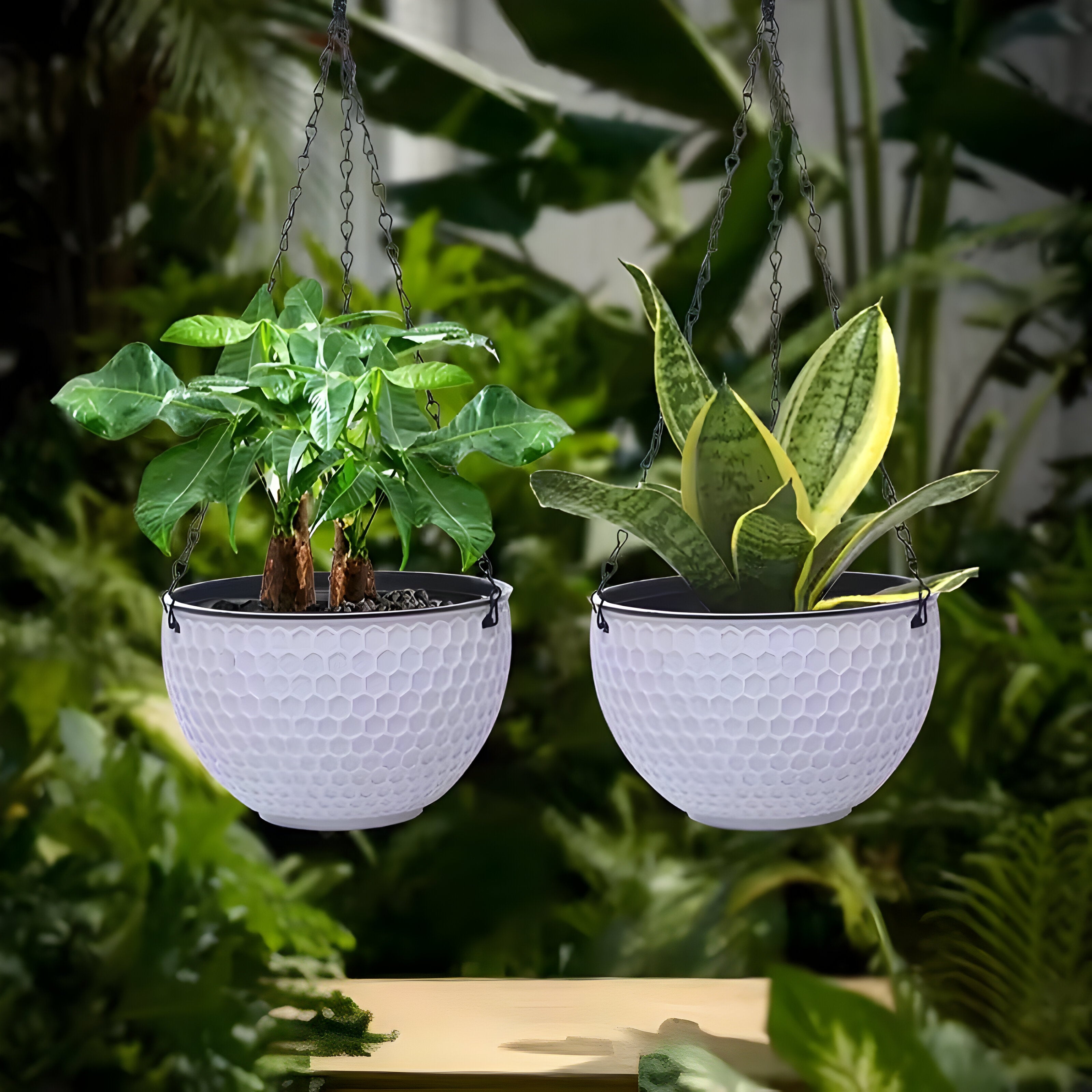 MacraBloom Pot - Garten Makramee Hanging Flowert Topf