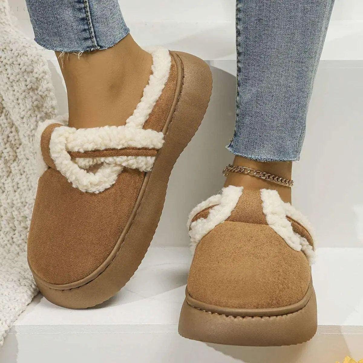 Sandi - Warme flauschige Hausschuhe - Elegare - DEA082 -