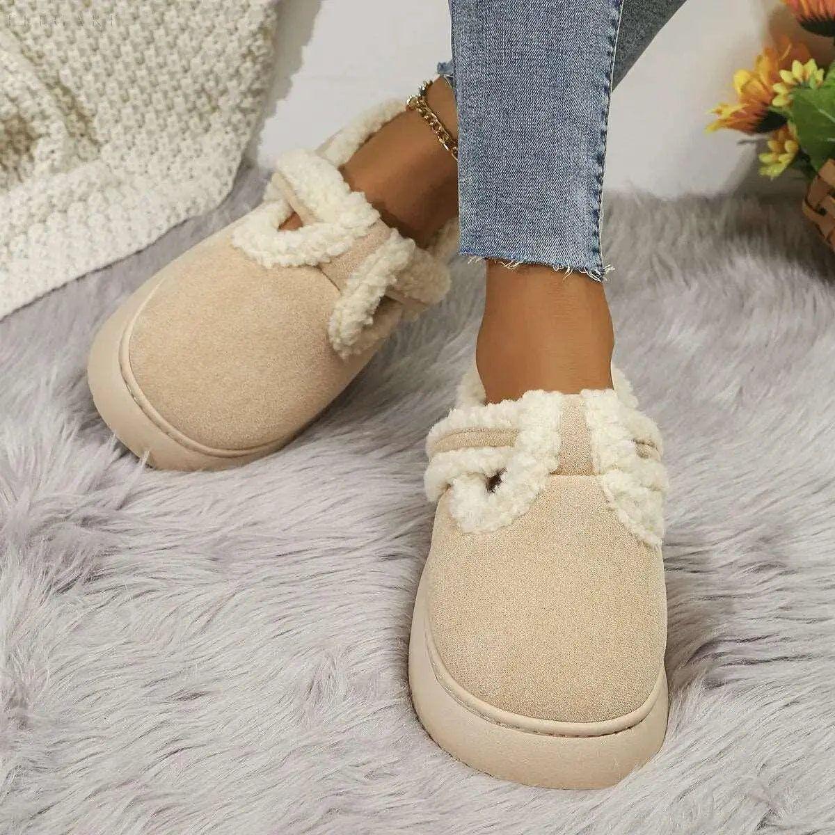 Sandi - Warme flauschige Hausschuhe - Elegare - DEA082 -