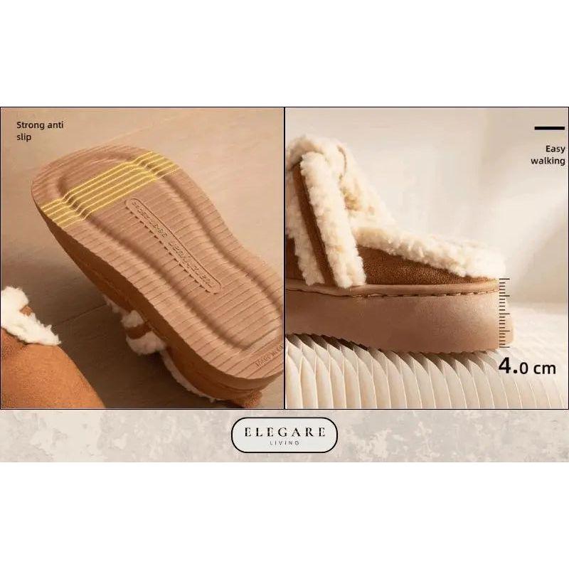 Sandi - Warme flauschige Hausschuhe - Elegare - DEA082 -