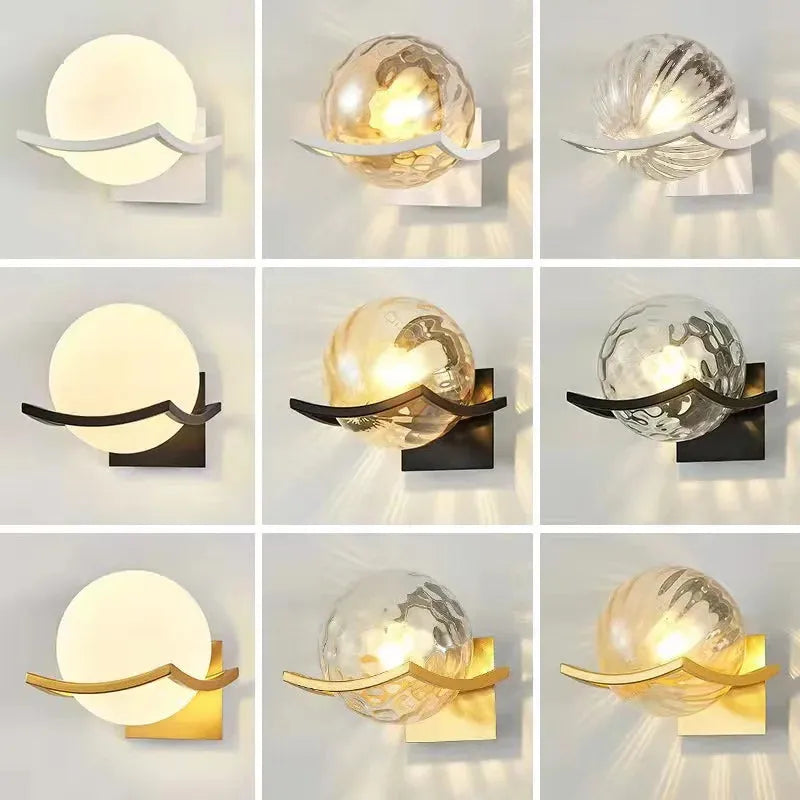 LED-Wandleuchte aus Glas – Moderne, Dekorative Beleuchtung