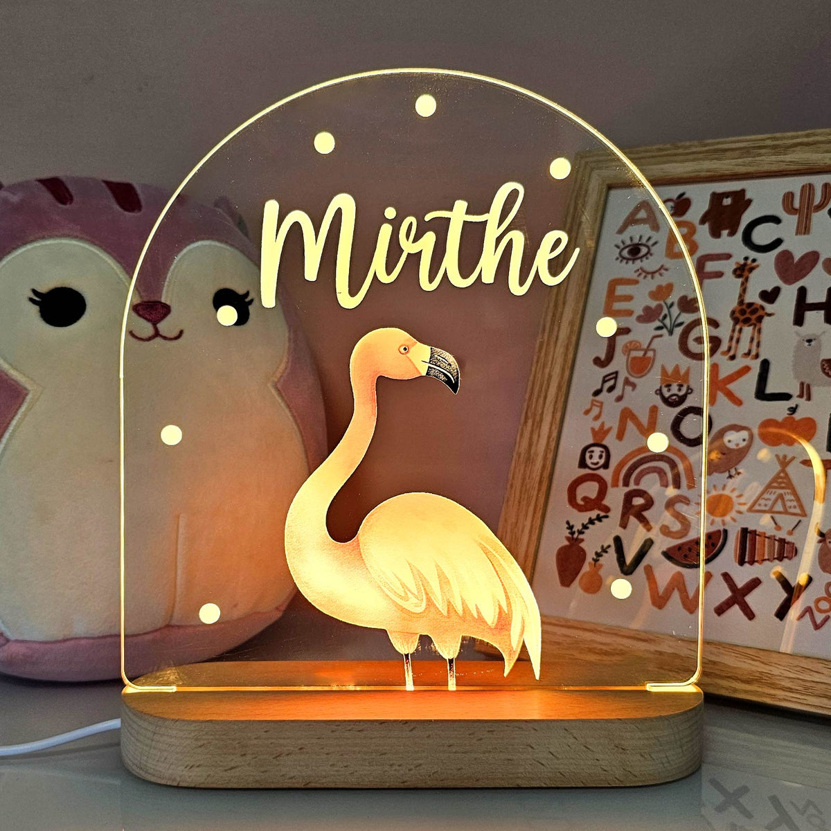 Nachtlicht Giraffe personalisiert für Babyzimmer