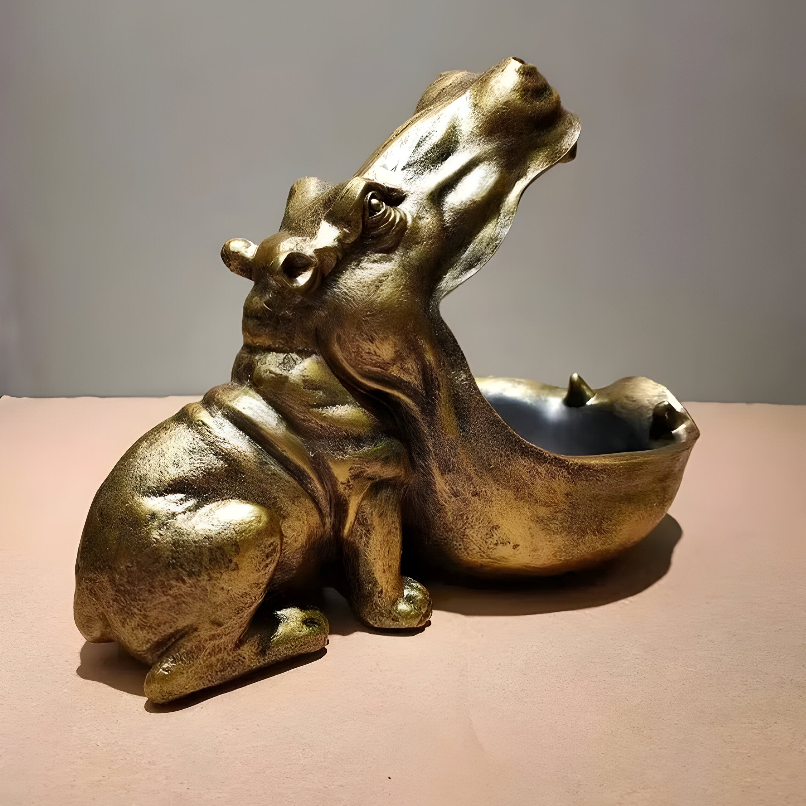 HippoCharm Statue - Luxuriöse Nilpferd-Figur
