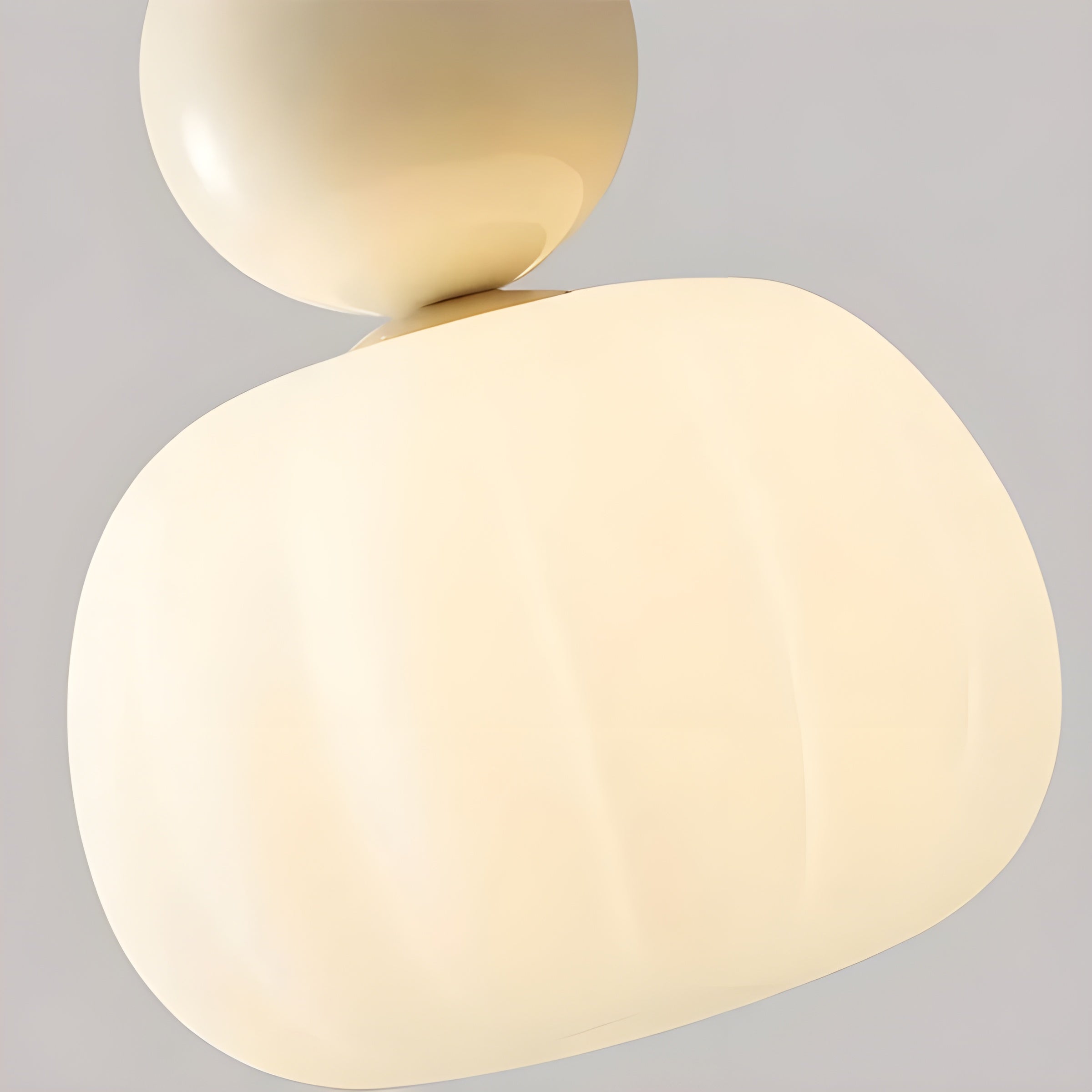 LumiPumpkin Light – Moderne Cremefarbene Pendelleuchte im Kürbis-Design