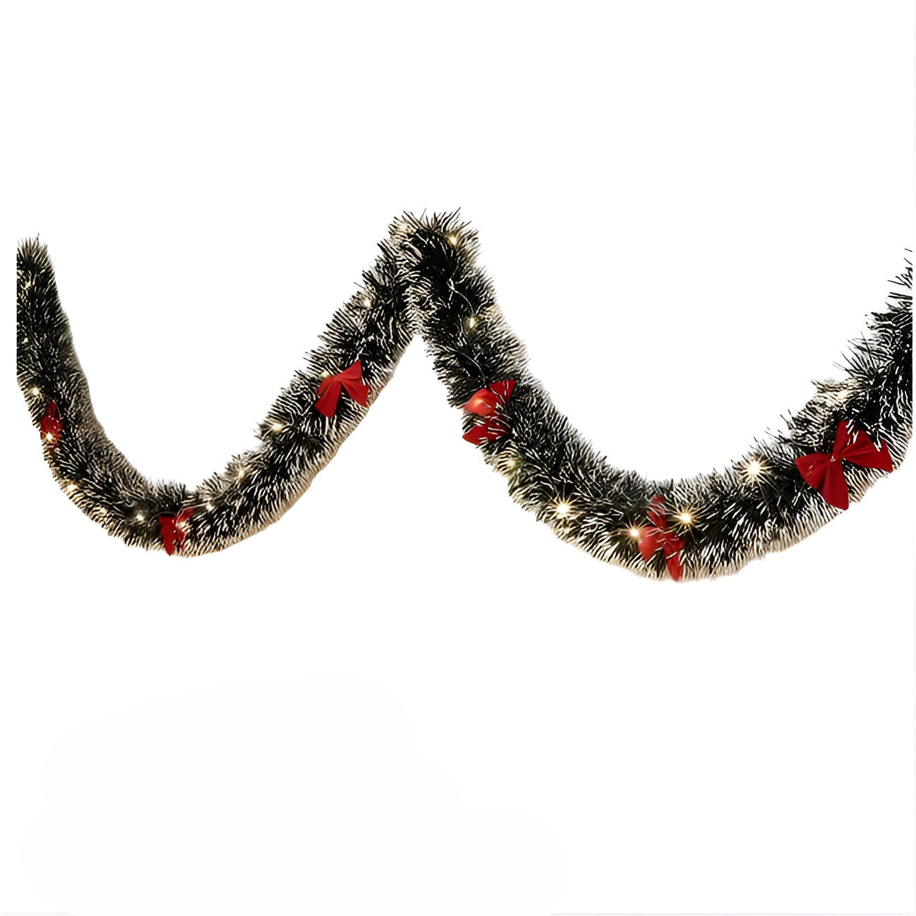 2er Set LED-Lichtergirlanden – Warmes Licht & Batteriebetrieb | Stimmungsvolle Weihnachtsbeleuchtung