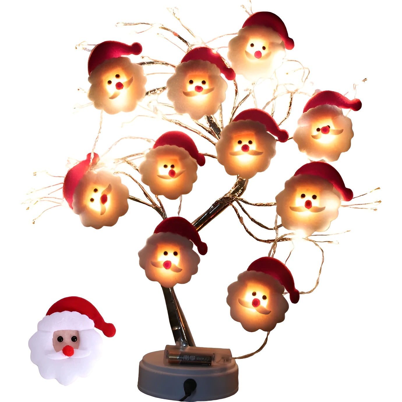 Schneemann Lichterkette – Festliche Weihnachtsbeleuchtung | Dekorative Anhänger für Tannenbaum