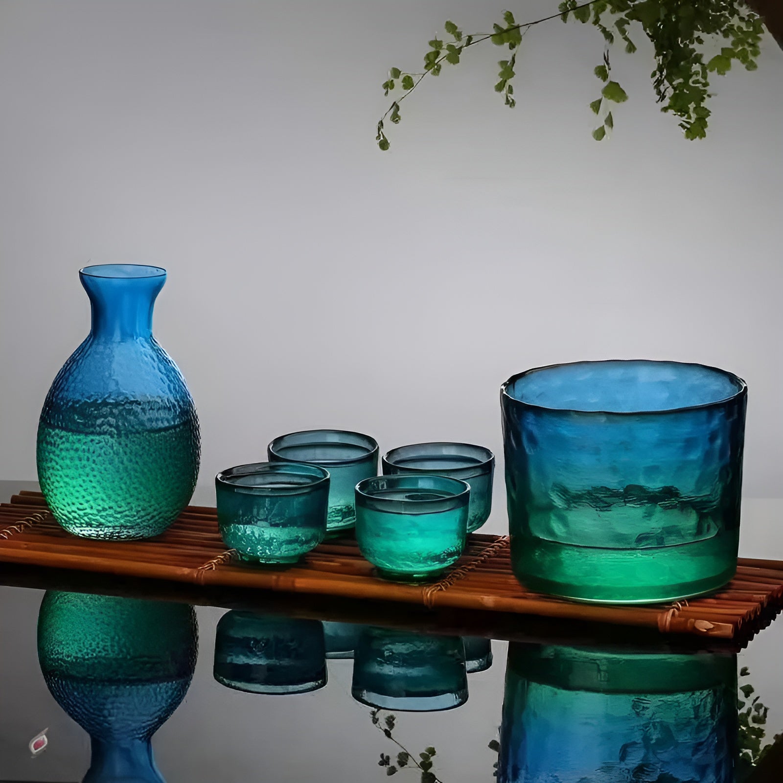 Japanisches Glas-Set – Elegantes Sake- & Whisky-Set | Perfekt für Bar & Zuhause