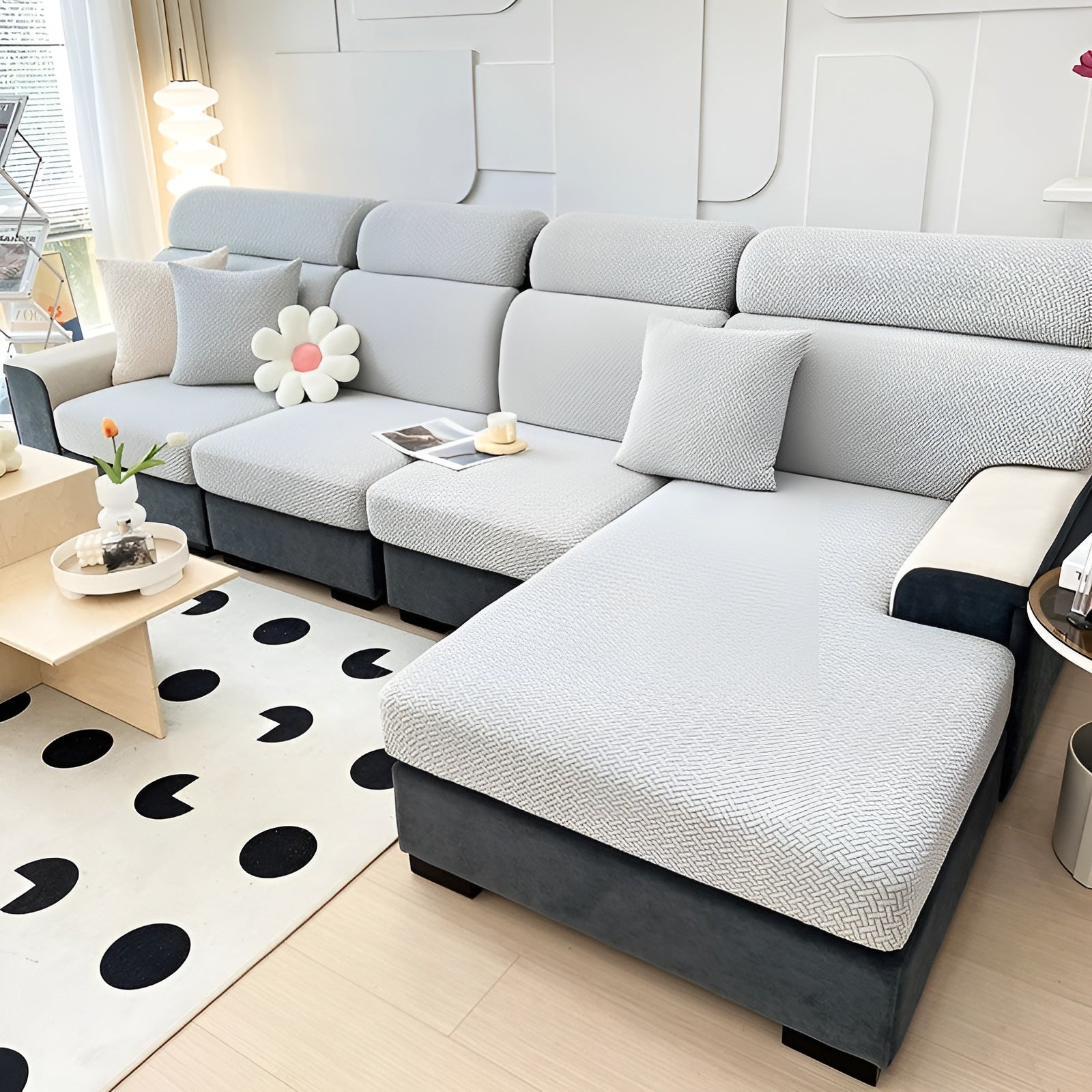 Elastische Sofahülle – Wasserabweisend und Passgenau | Schützender Bezug aus Stretchstoff
