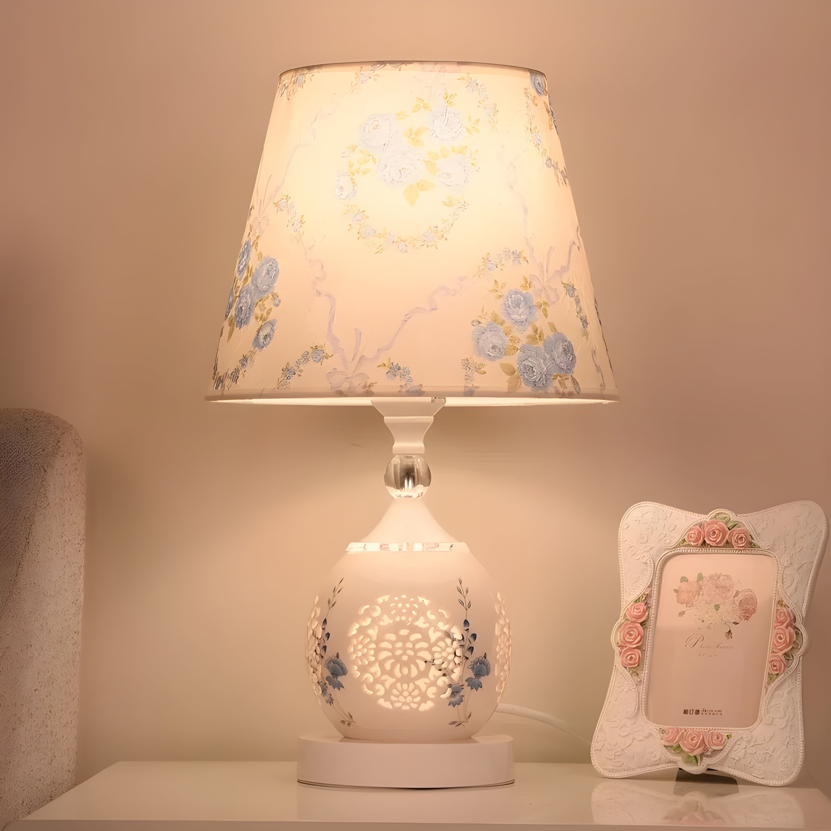 EnchantedAura Lampe – Moderne Kristalltischlampe