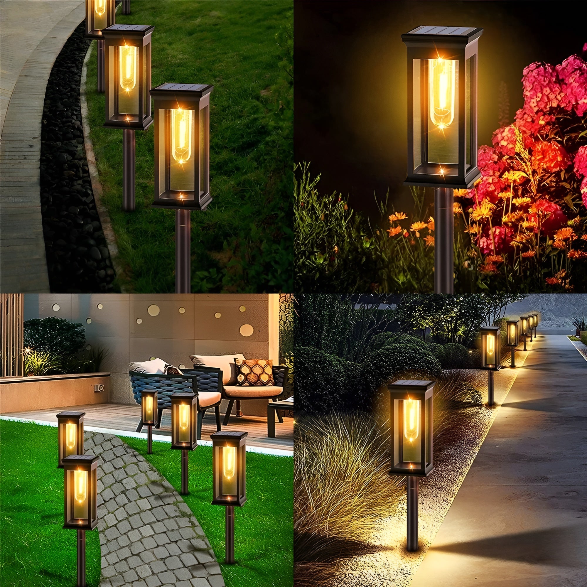 Solar Gartenleuchte – Dekoratives Licht für eine Gemütliche Atmosphäre | Perfekt für Terrasse und Garten