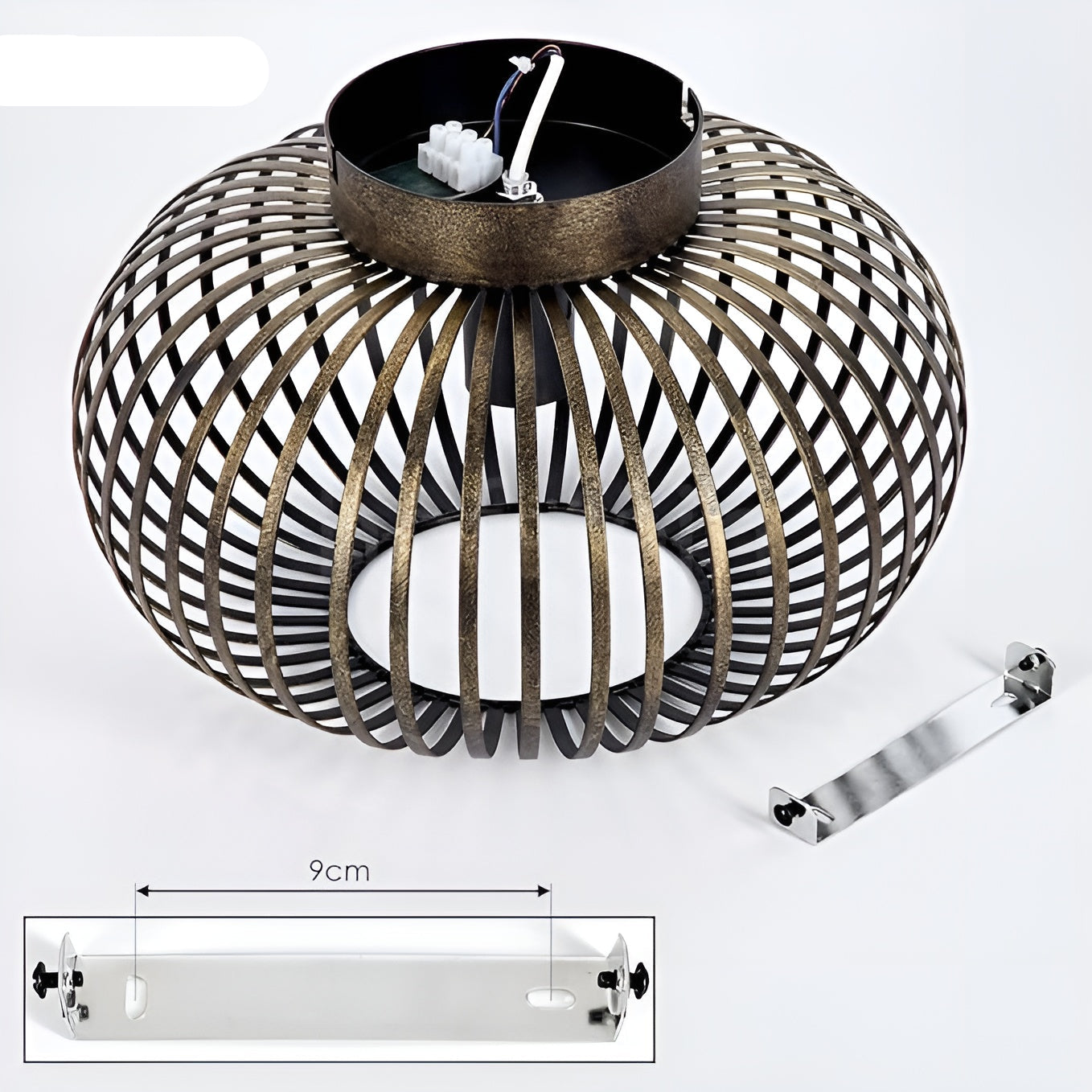 Industrielle Deckenleuchte im Laternen-Design – Dekorative Lampe für Flur, Balkon, Wohnzimmer & Esszimmer