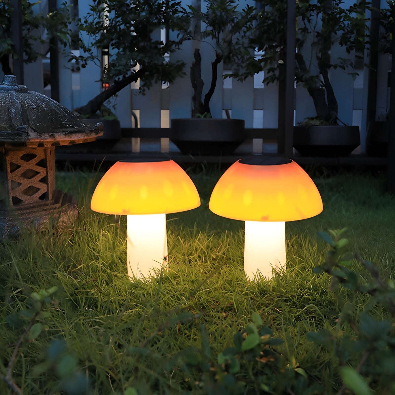 Solarlampe in Pilzform – Wetterfest und Dekorative Gartenbeleuchtung für Außenbereiche