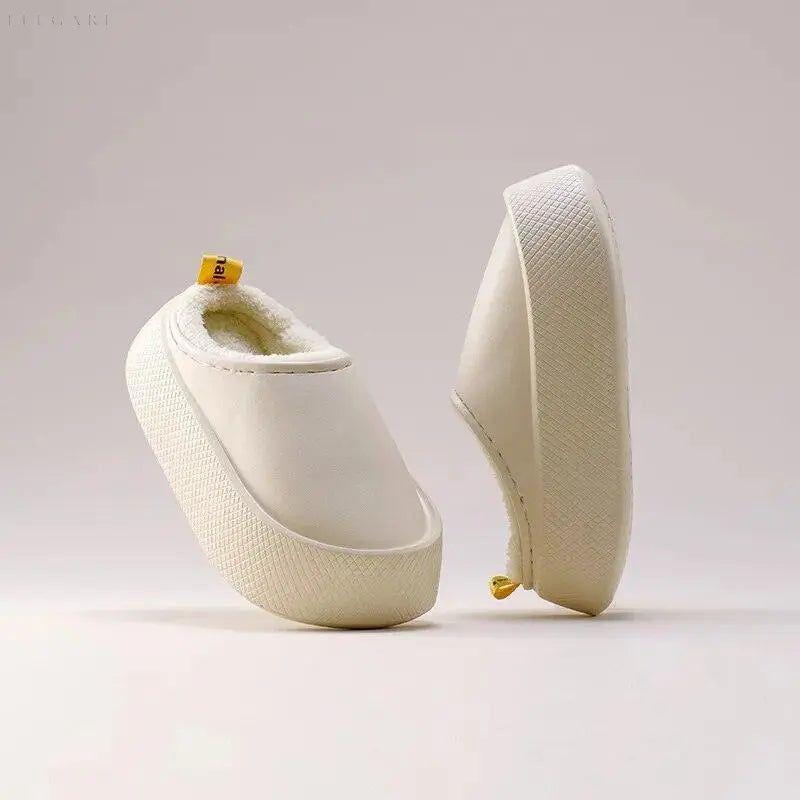 Soyun - Wasserdichte EVA-Baumwollpantoffeln - Elegare - DEA081 - White-40-41