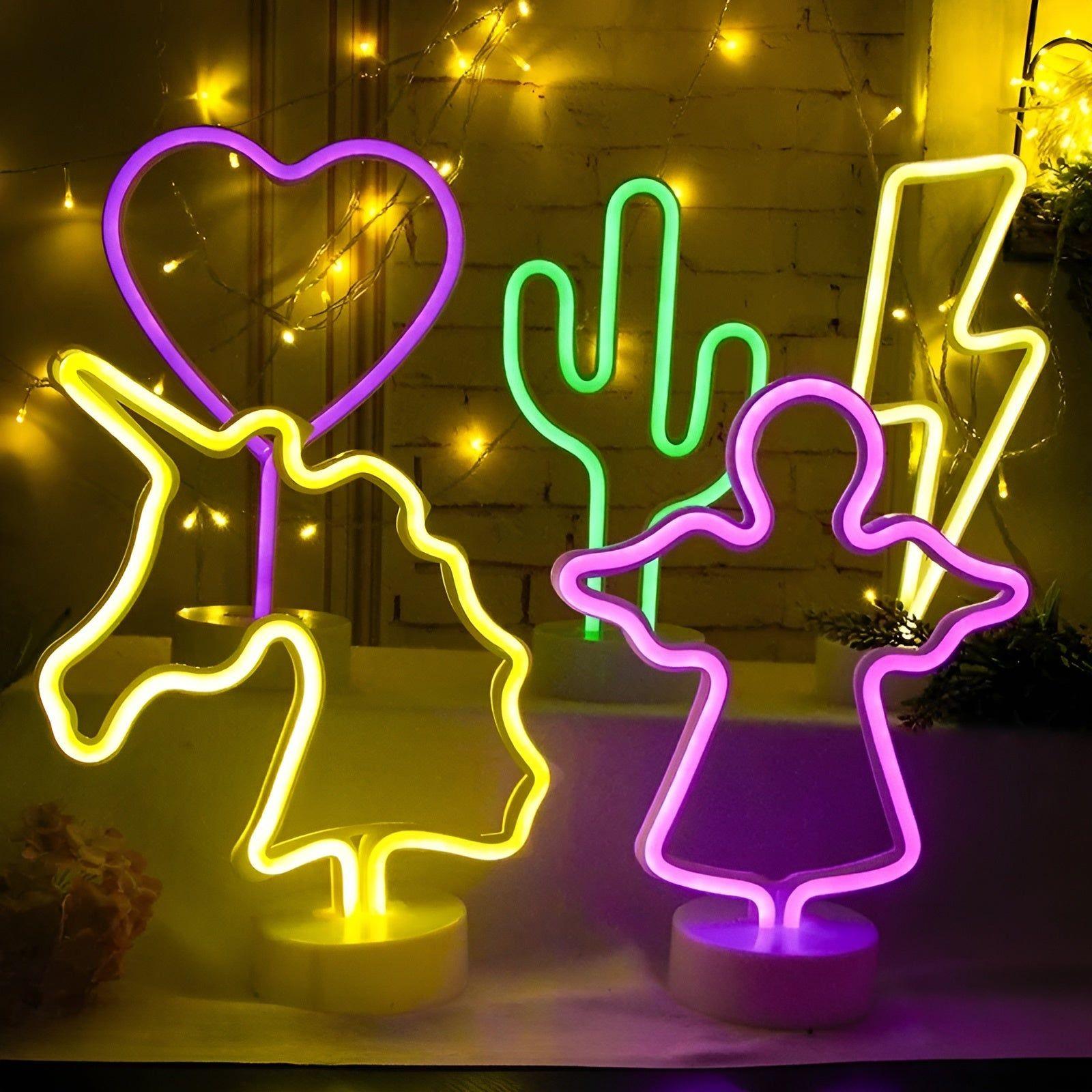 SignBright Light - Haus und Bar Dekoration Neon Zeichen Beleuchtung mit Basis Elegare