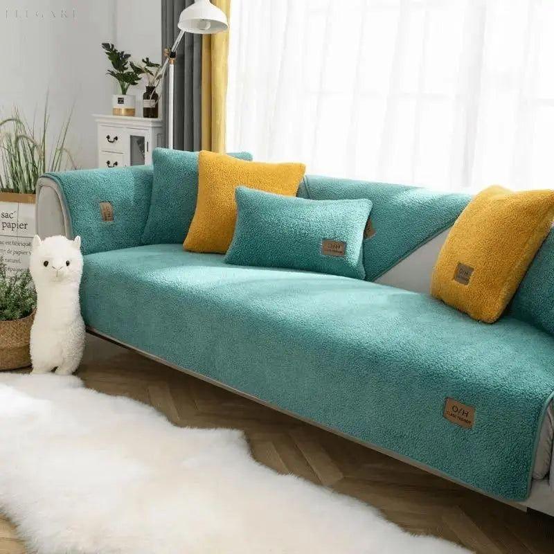 Stofi - Sofabezug | Geben Sie Ihrem Sofa ein zweites Leben! - Elegare - DEA111 - Grün-30x50cm-Kopfkissenbezüge