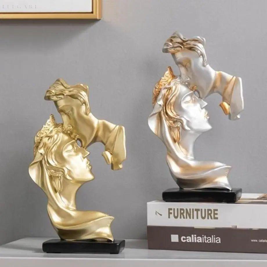Sweet Kiss - Stirnküssendes Liebespaar Statue - Elegare - DEA188 -