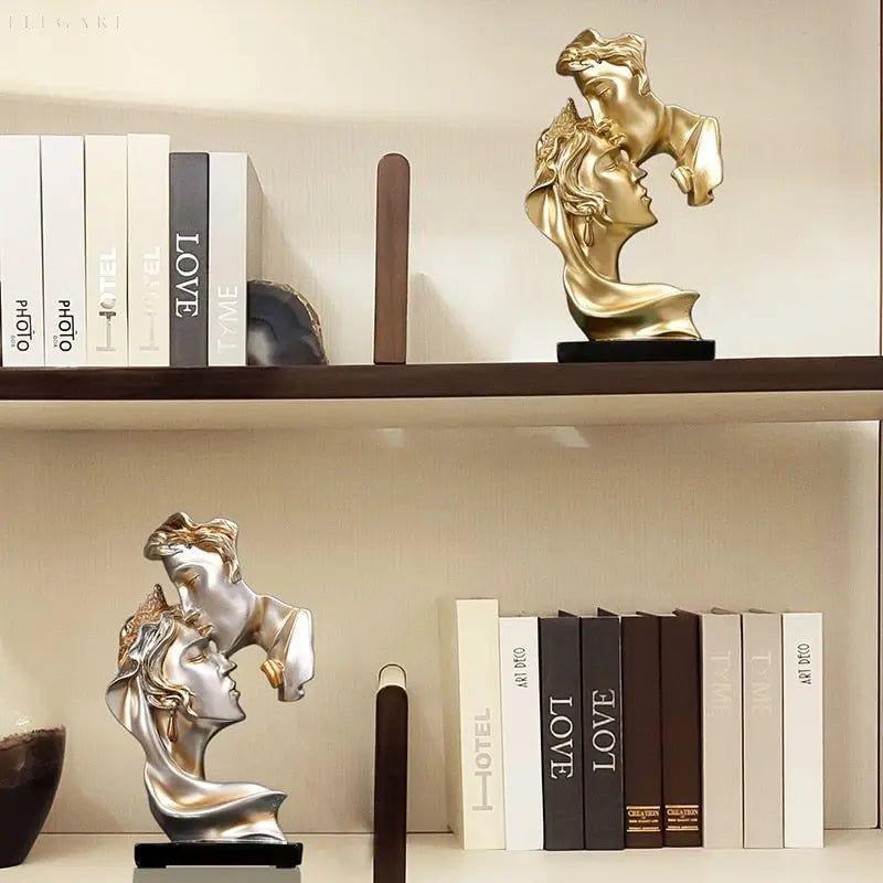 Sweet Kiss - Stirnküssendes Liebespaar Statue - Elegare - DEA188 -