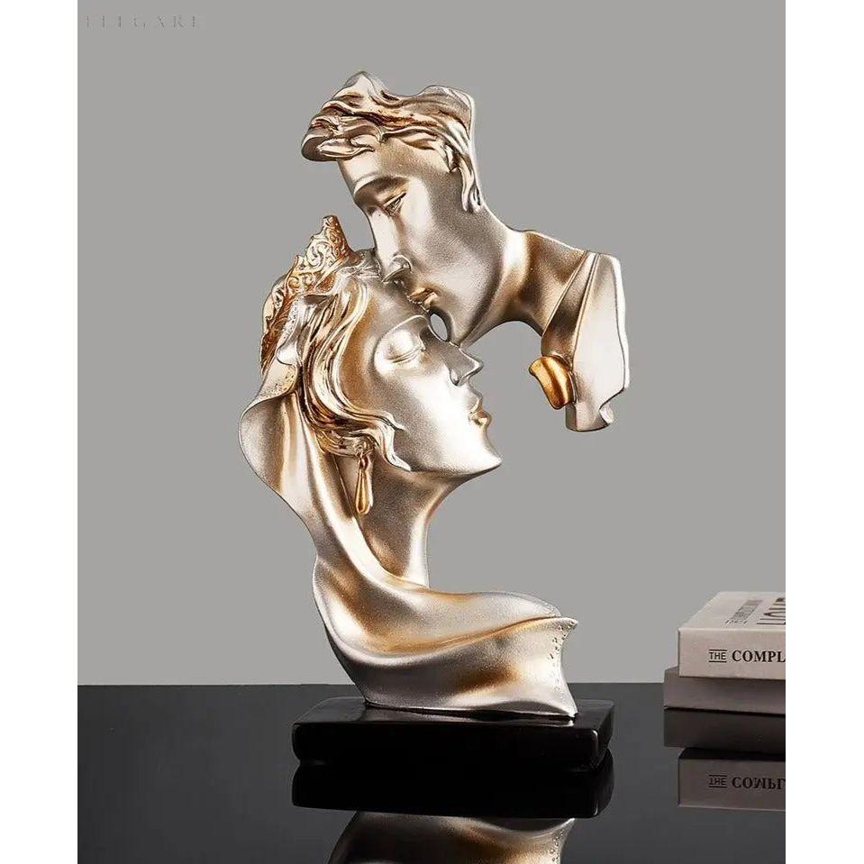 Sweet Kiss - Stirnküssendes Liebespaar Statue - Elegare - DEA188 -