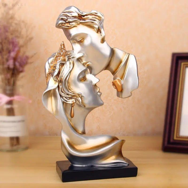 Sweet Kiss - Stirnküssendes Liebespaar Statue - Elegare - DEA188 -