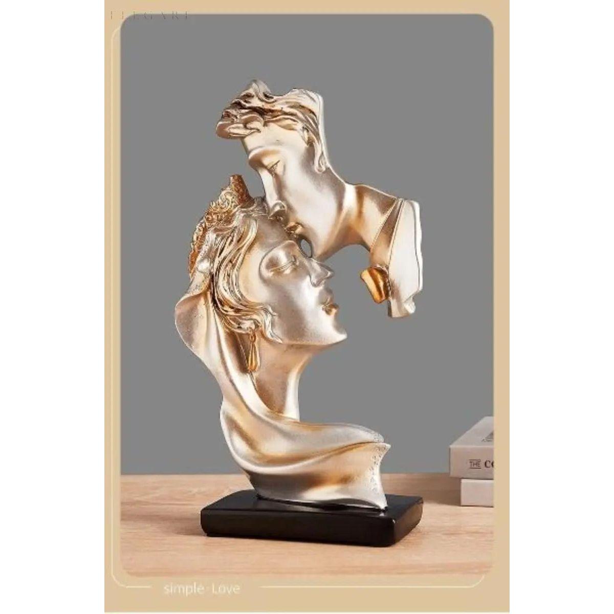 Sweet Kiss - Stirnküssendes Liebespaar Statue - Elegare - DEA188 -