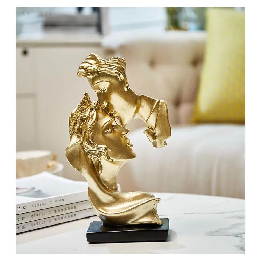Sweet Kiss - Stirnküssendes Liebespaar Statue - Elegare - DEA188 -