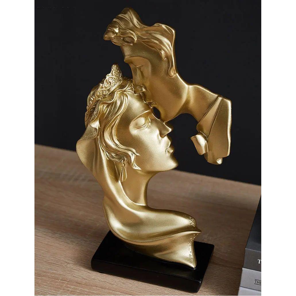 Sweet Kiss - Stirnküssendes Liebespaar Statue - Elegare - DEA188 -