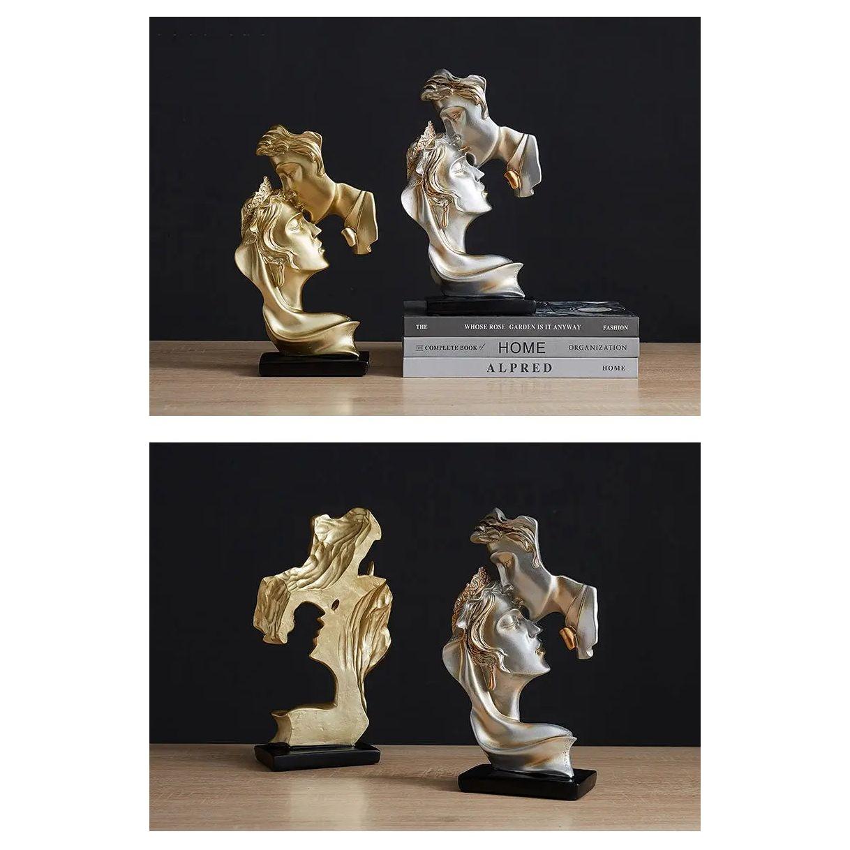 Sweet Kiss - Stirnküssendes Liebespaar Statue - Elegare - DEA188 -