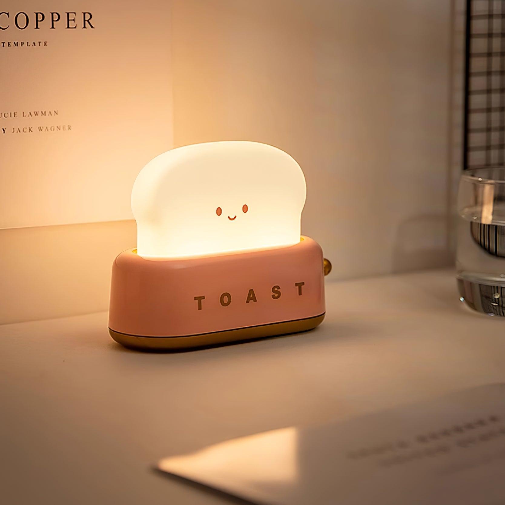 GlowToast Lampe – Tragbare Brot-Toast Cartoon LED Nachtlampe