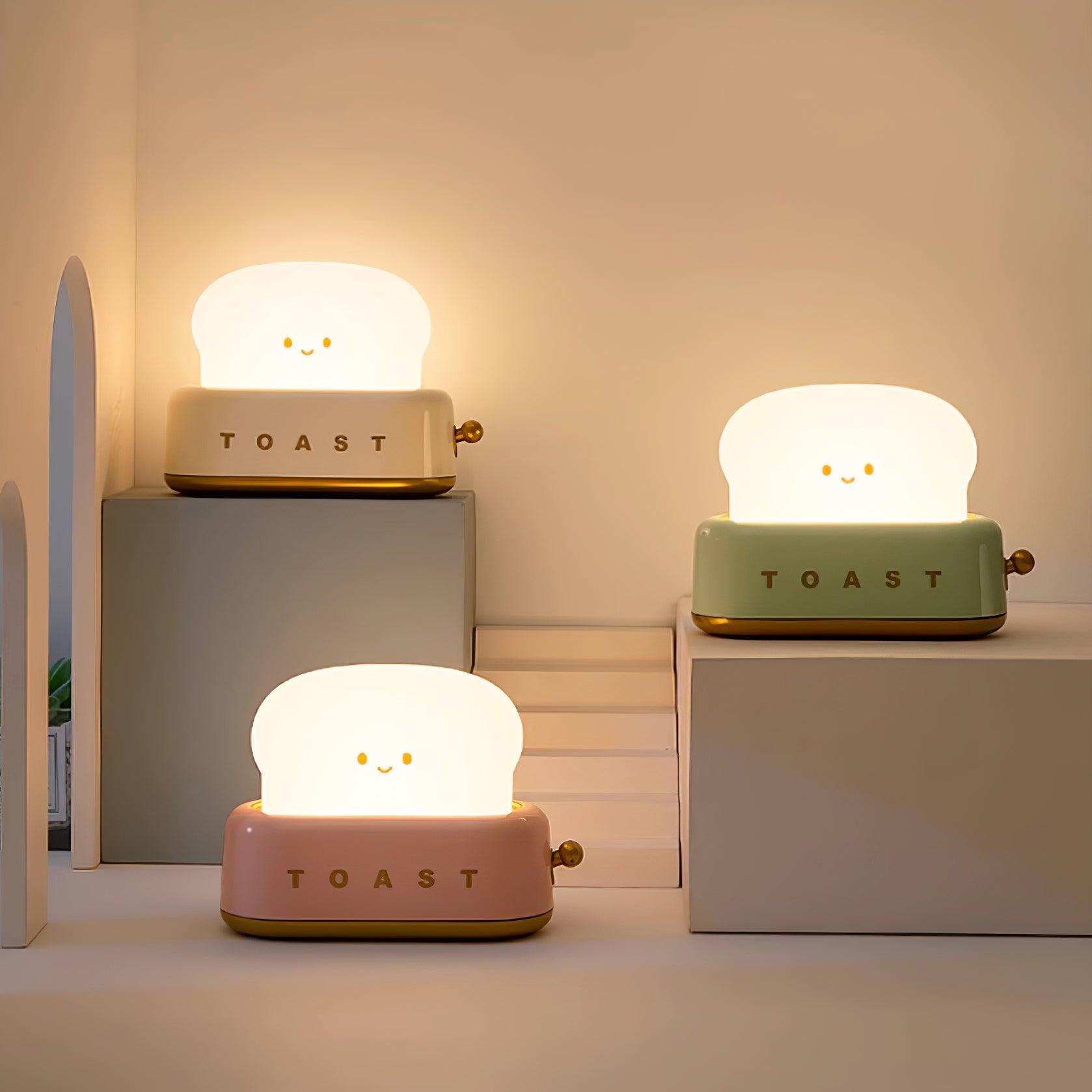 GlowToast Lampe – Tragbare Brot-Toast Cartoon LED Nachtlampe