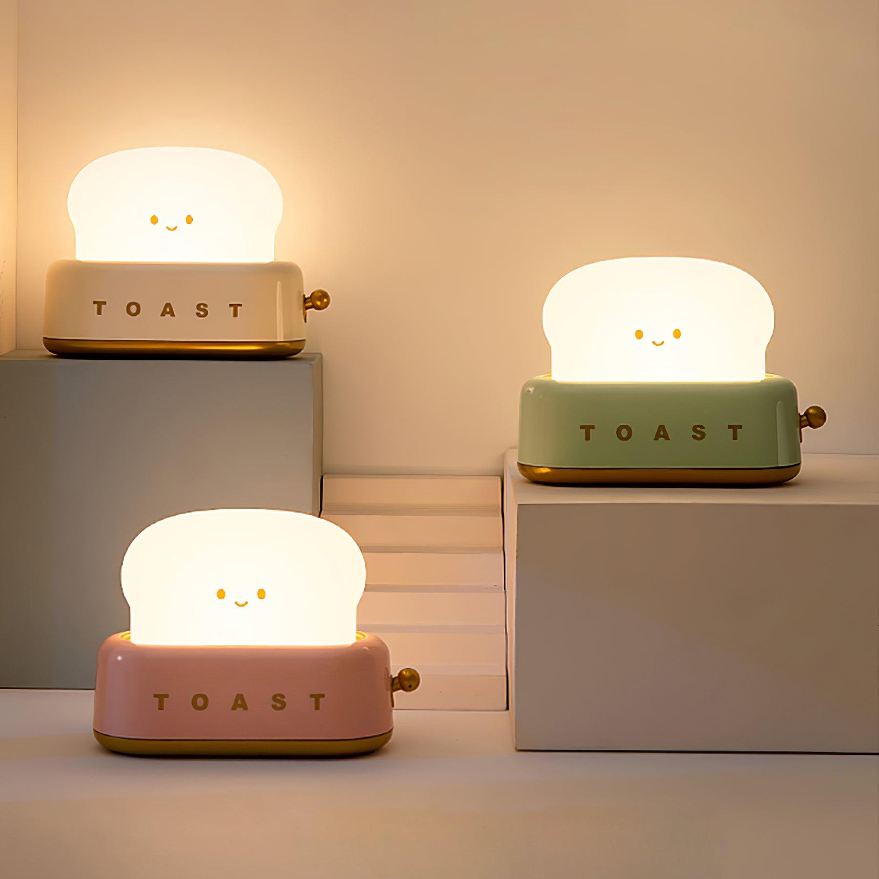 GlowToast Lampe – Tragbare Brot-Toast Cartoon LED Nachtlampe