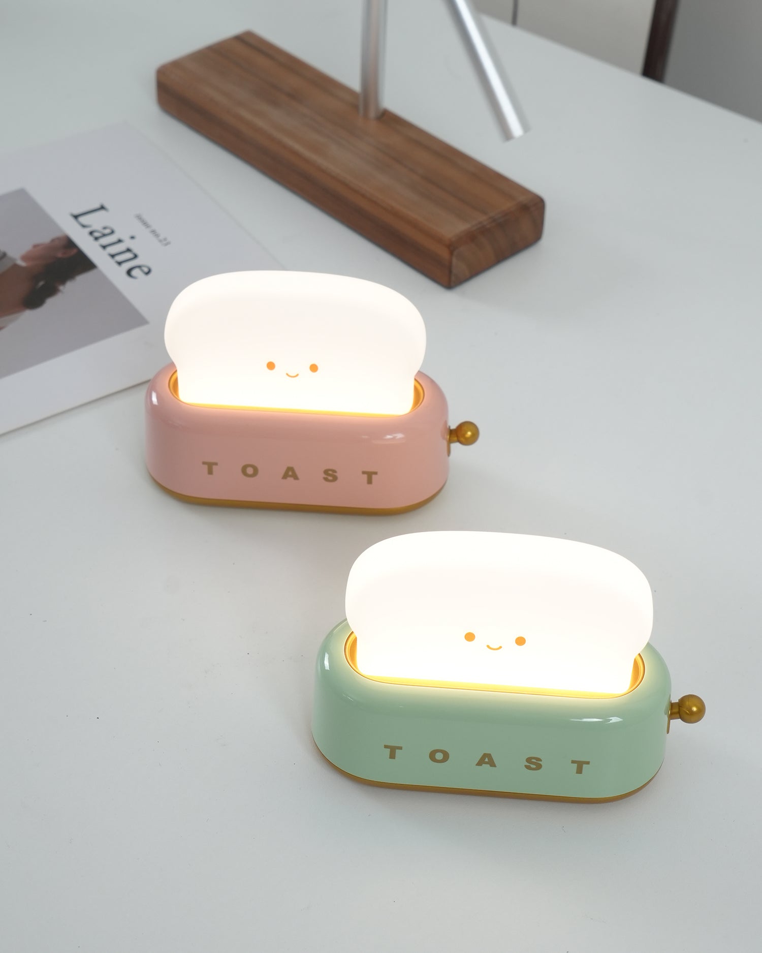 GlowToast Lampe – Tragbare Brot-Toast Cartoon LED Nachtlampe