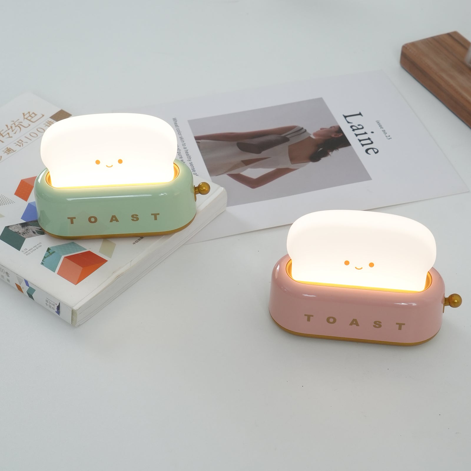 GlowToast Lampe – Tragbare Brot-Toast Cartoon LED Nachtlampe