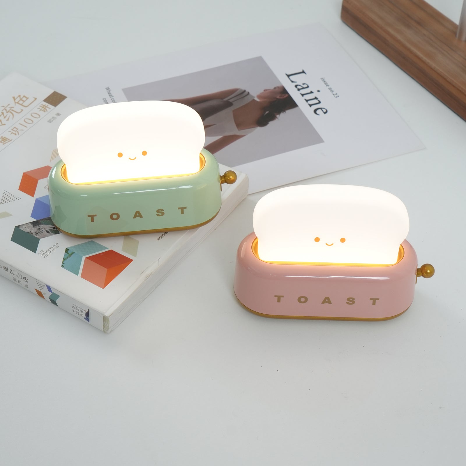 GlowToast Lampe – Tragbare Brot-Toast Cartoon LED Nachtlampe