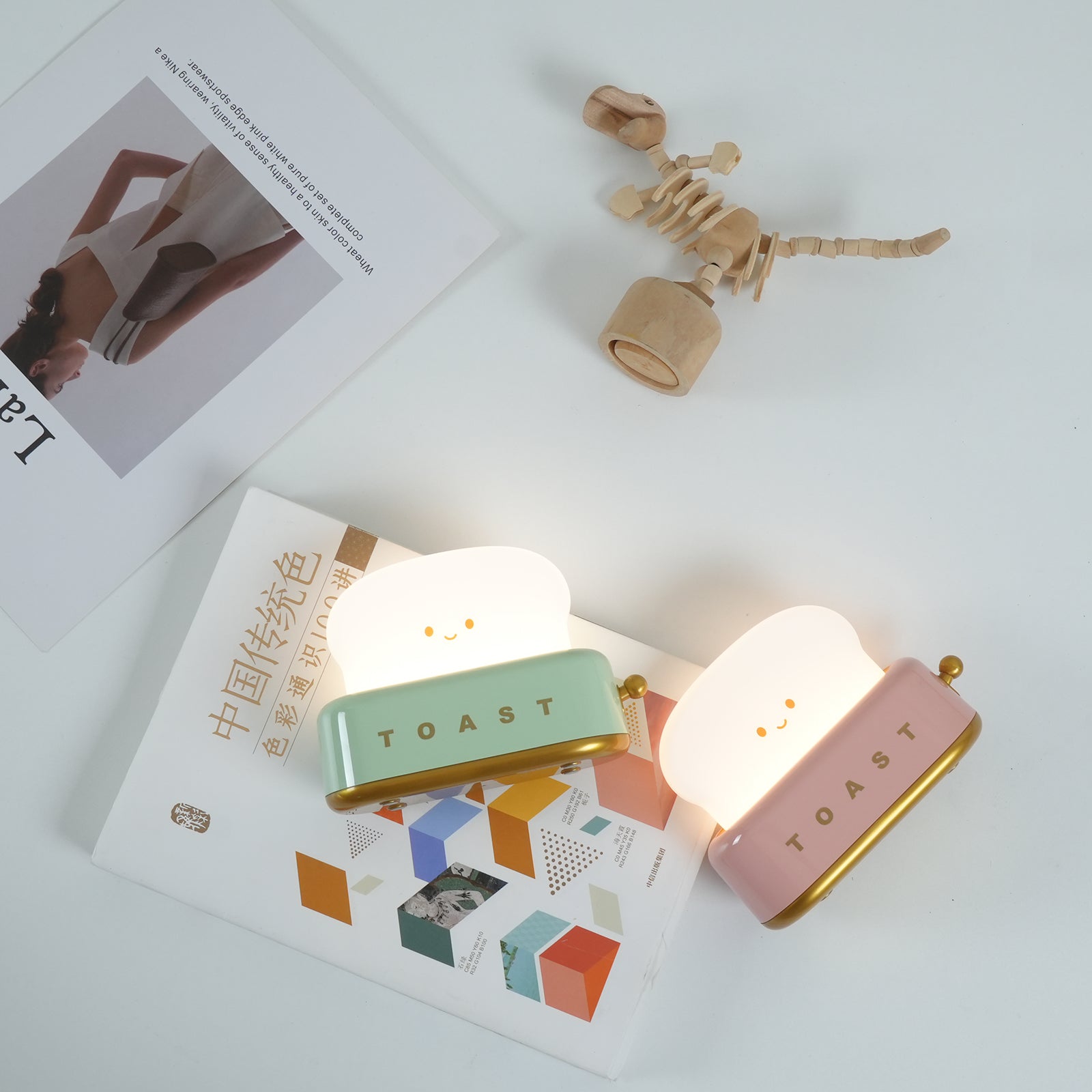 GlowToast Lampe – Tragbare Brot-Toast Cartoon LED Nachtlampe