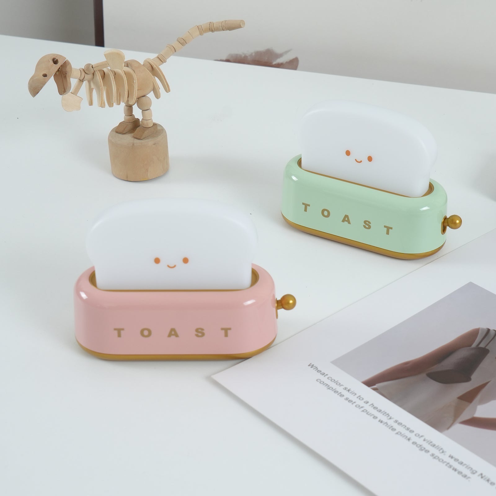 GlowToast Lampe – Tragbare Brot-Toast Cartoon LED Nachtlampe