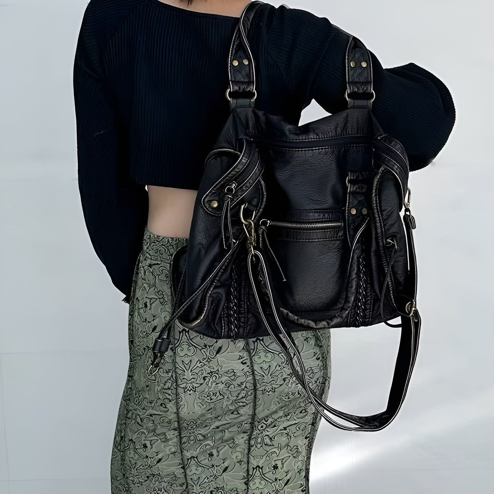 Gloria Bag - Luxus Echtleder Schultertasche Elegare