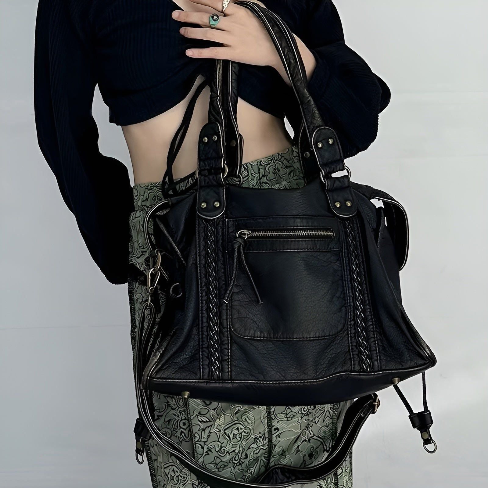 Gloria Bag - Luxus Echtleder Schultertasche Elegare