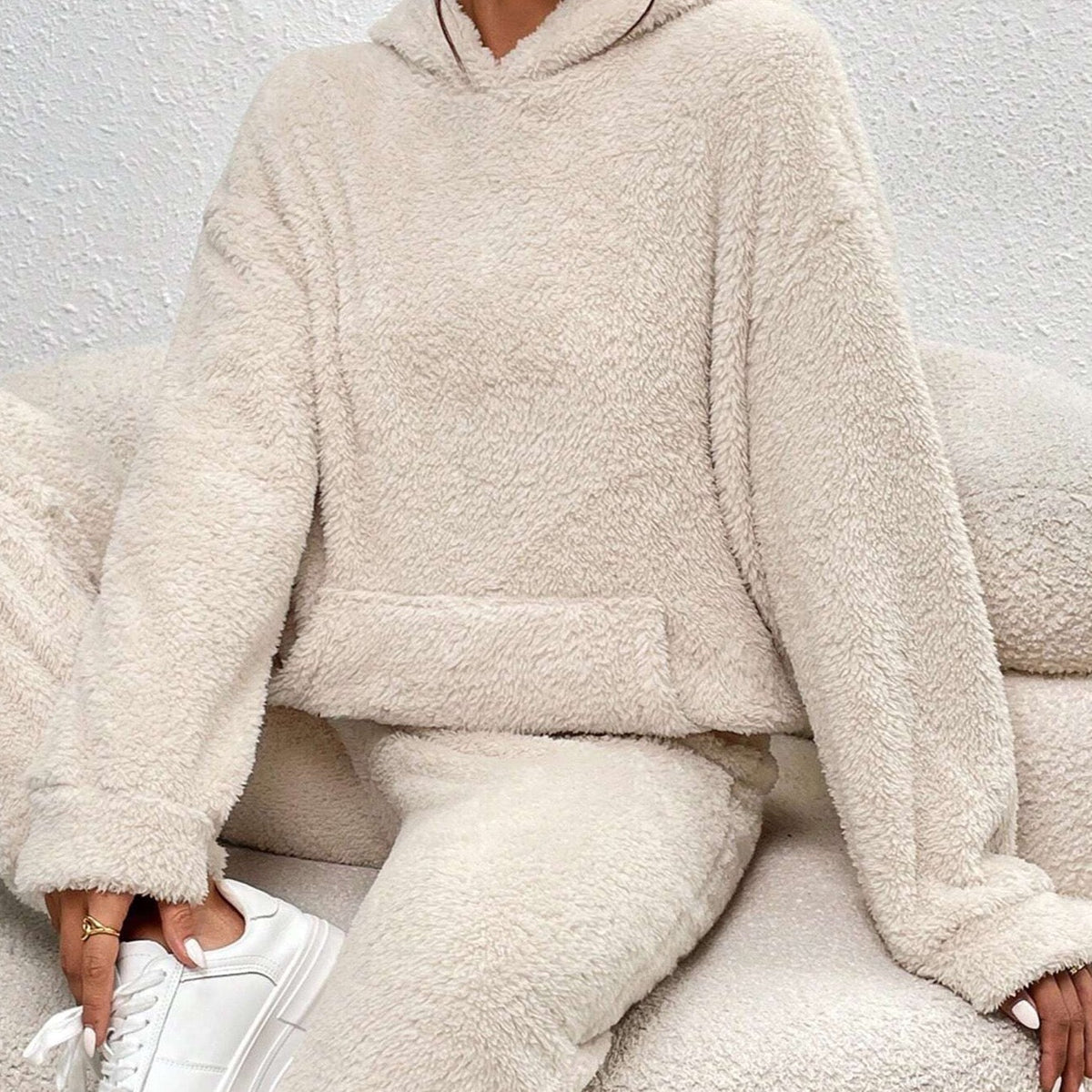 Damen Hausanzug Teddy-Fleece – verschiedene Farboptionen