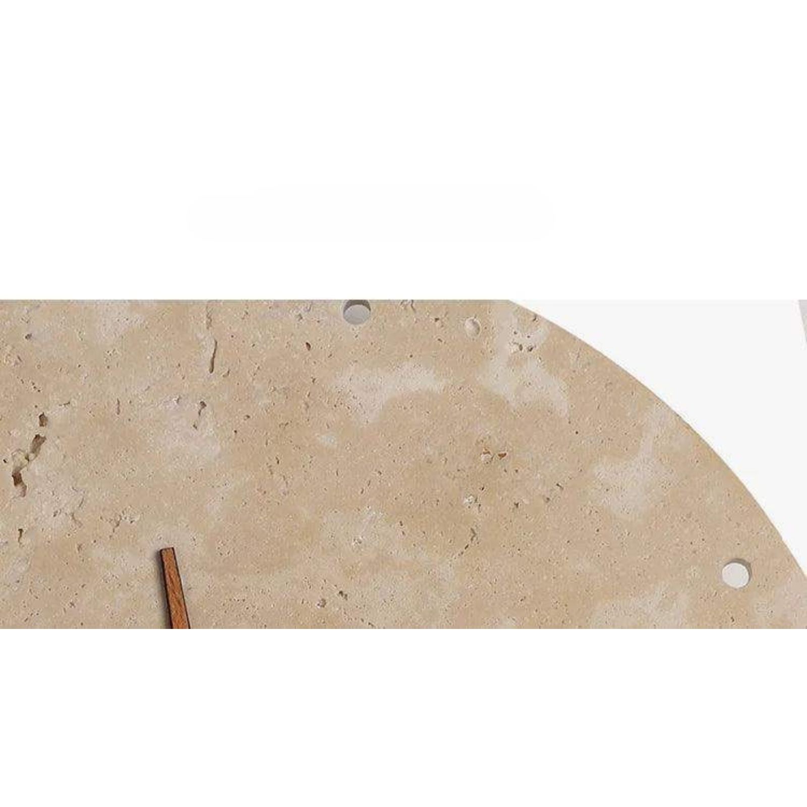 Travertin-Wanduhr mit LED-Licht – Minimalistisch & Dekorativ | Hochwertige Naturstein-Uhr