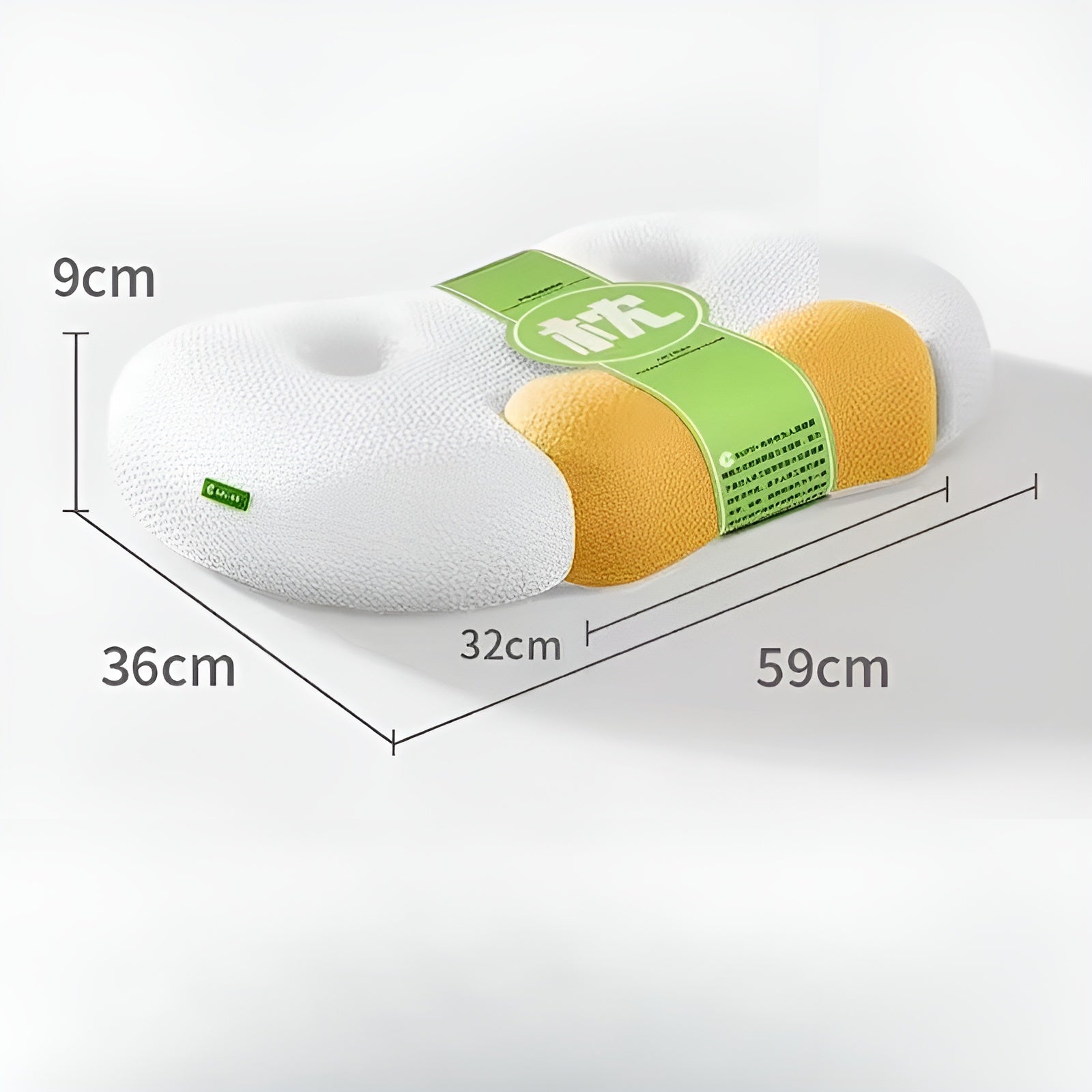Nackenkissen aus Memory-Schaumstoff – Ergonomisches orthopädisches Konturstützkissen Bettkissen zur Linderung von Nackenschmerzen