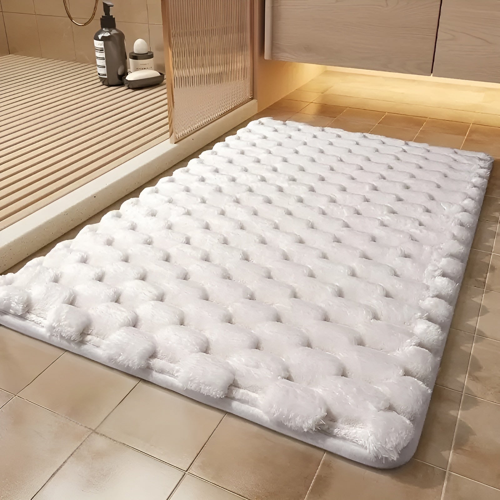 Rutschfeste Badematte mit Memory-Schaum – Extra weich und rutschfest | Ideal für Badezimmer, Schlafzimmer und Bett