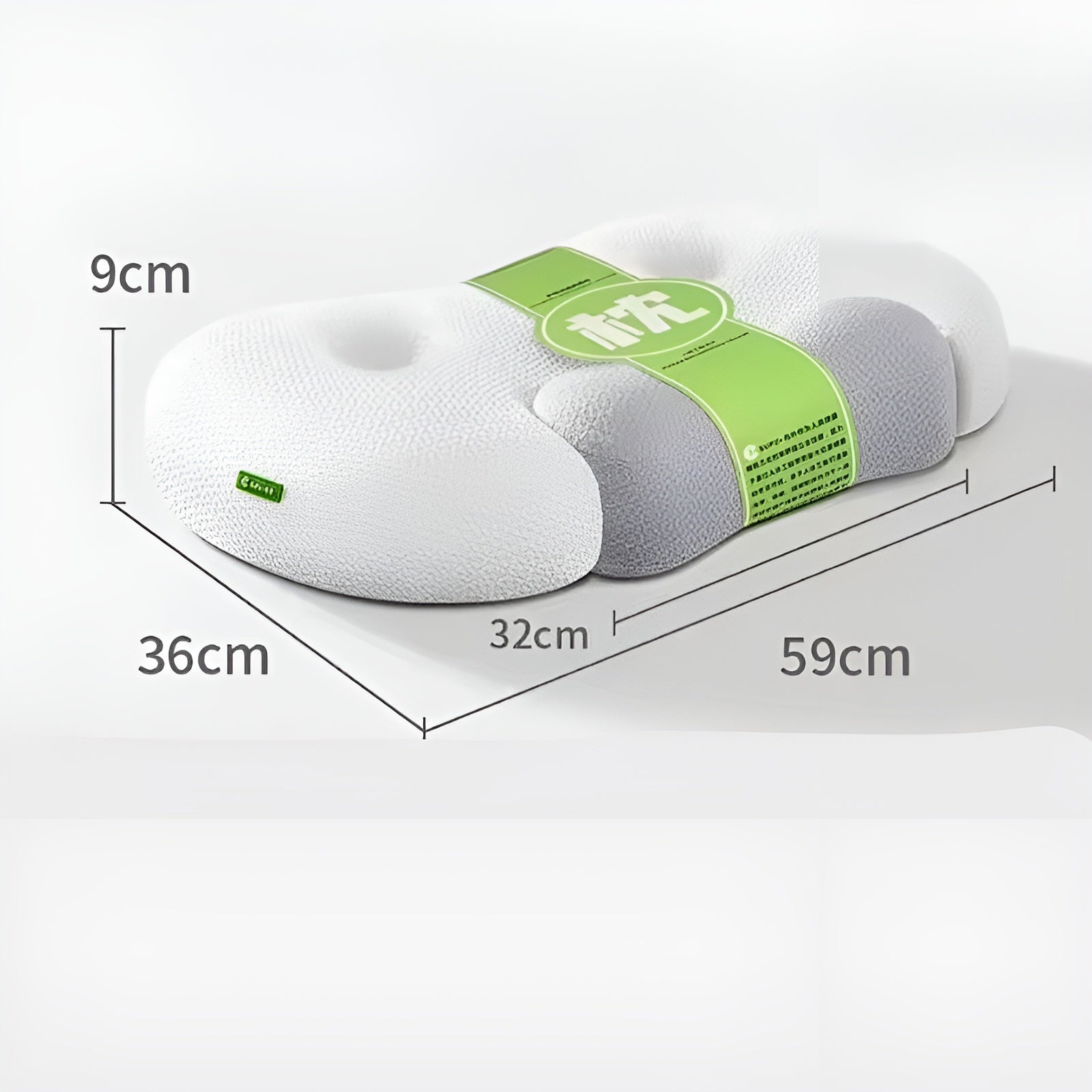 Nackenkissen aus Memory-Schaumstoff – Ergonomisches orthopädisches Konturstützkissen Bettkissen zur Linderung von Nackenschmerzen