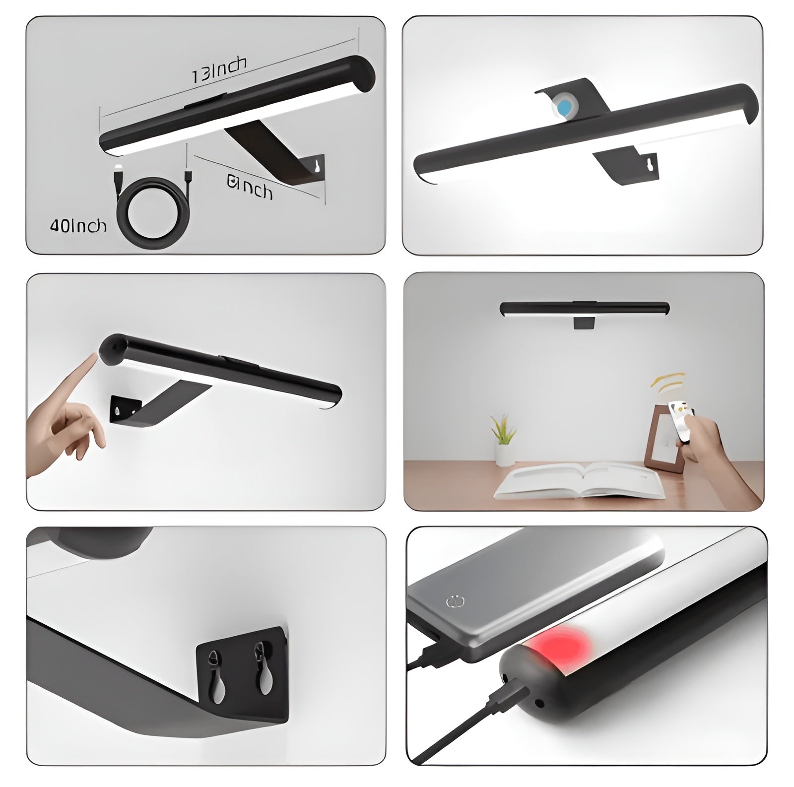 Kabellose LED-Wandleuchte – 120° drehbar & per USB aufladbar | Flexibel & modern