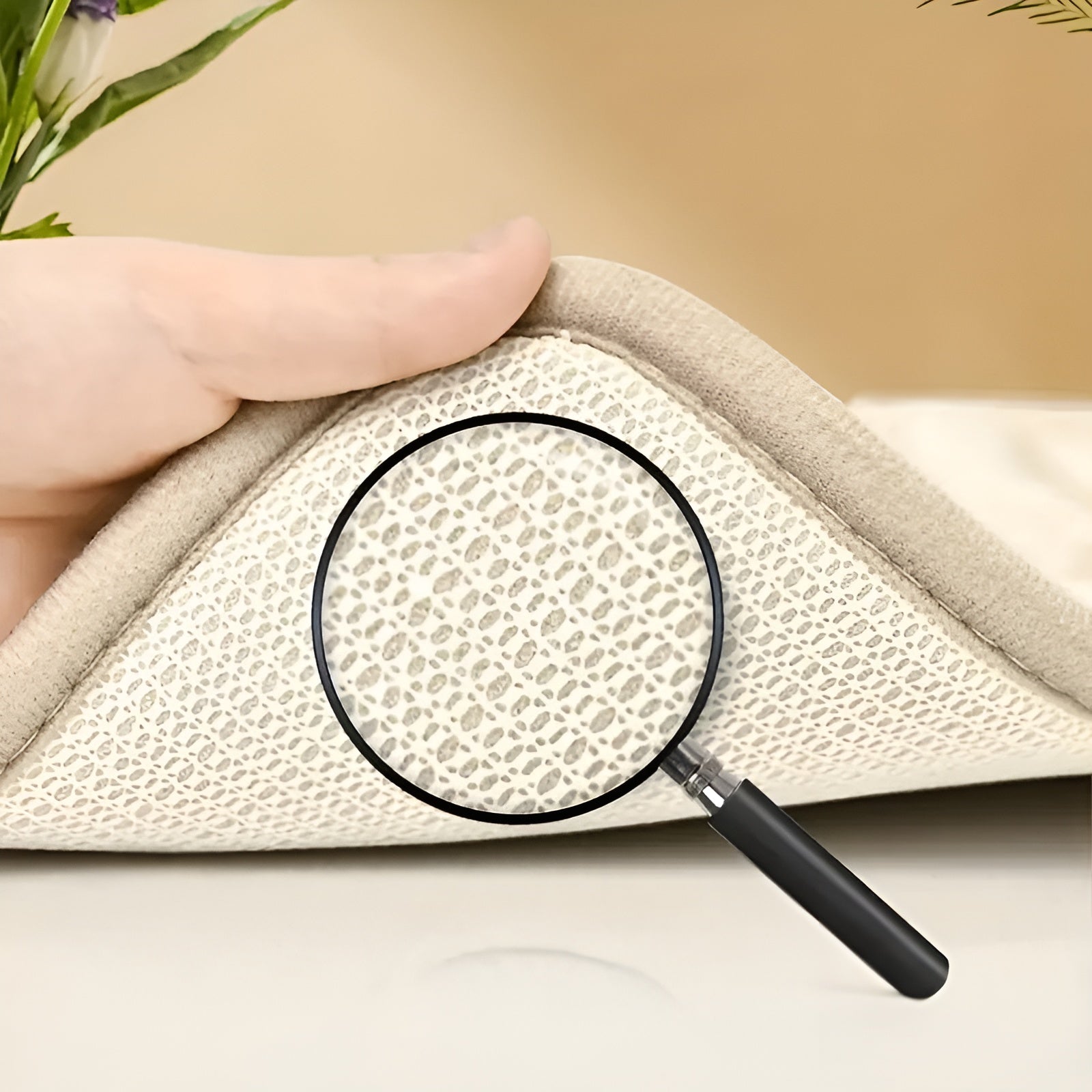 Geometrische Badematte – Weich & Rutschfest | Saugfähig, Flauschig & Schnell Trocknend