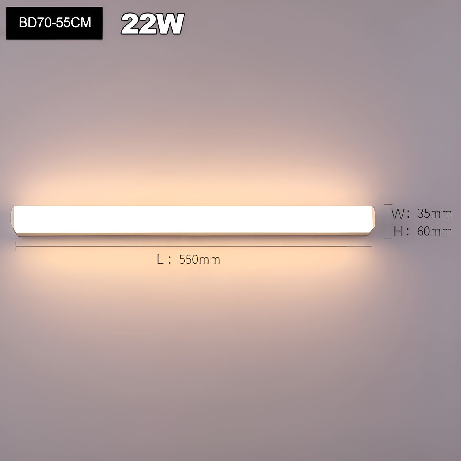 Moderne LED-Wandleuchte – Feuchtigkeitsresistent & Stilvoll | Ideal für Bad und Schlafzimmer
