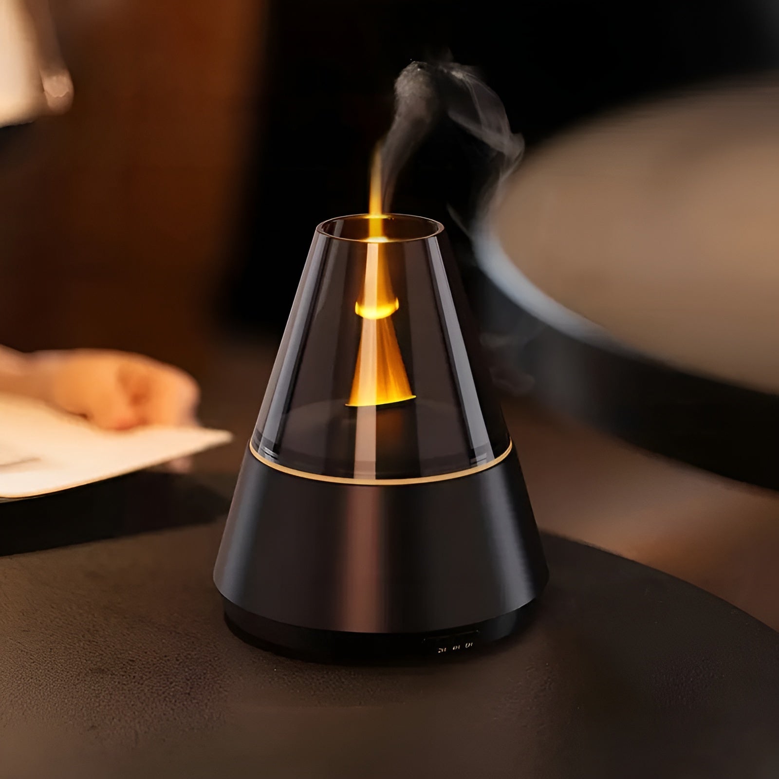 Aromadiffuser mit Flammeneffekt – Ätherische Öle & Raumduft | USB, Timer & Automatische Abschaltung