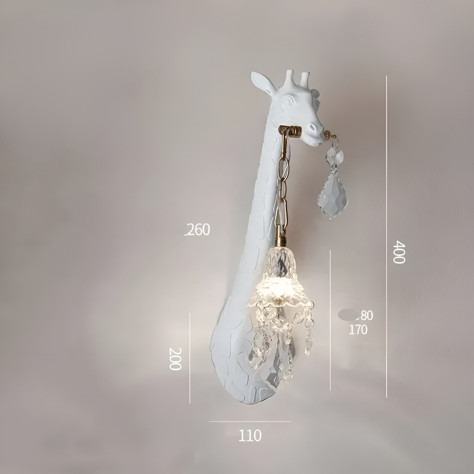 Wandlampe mit Giraffenmotiv – Dekorative LED-Leuchte für Wohnzimme