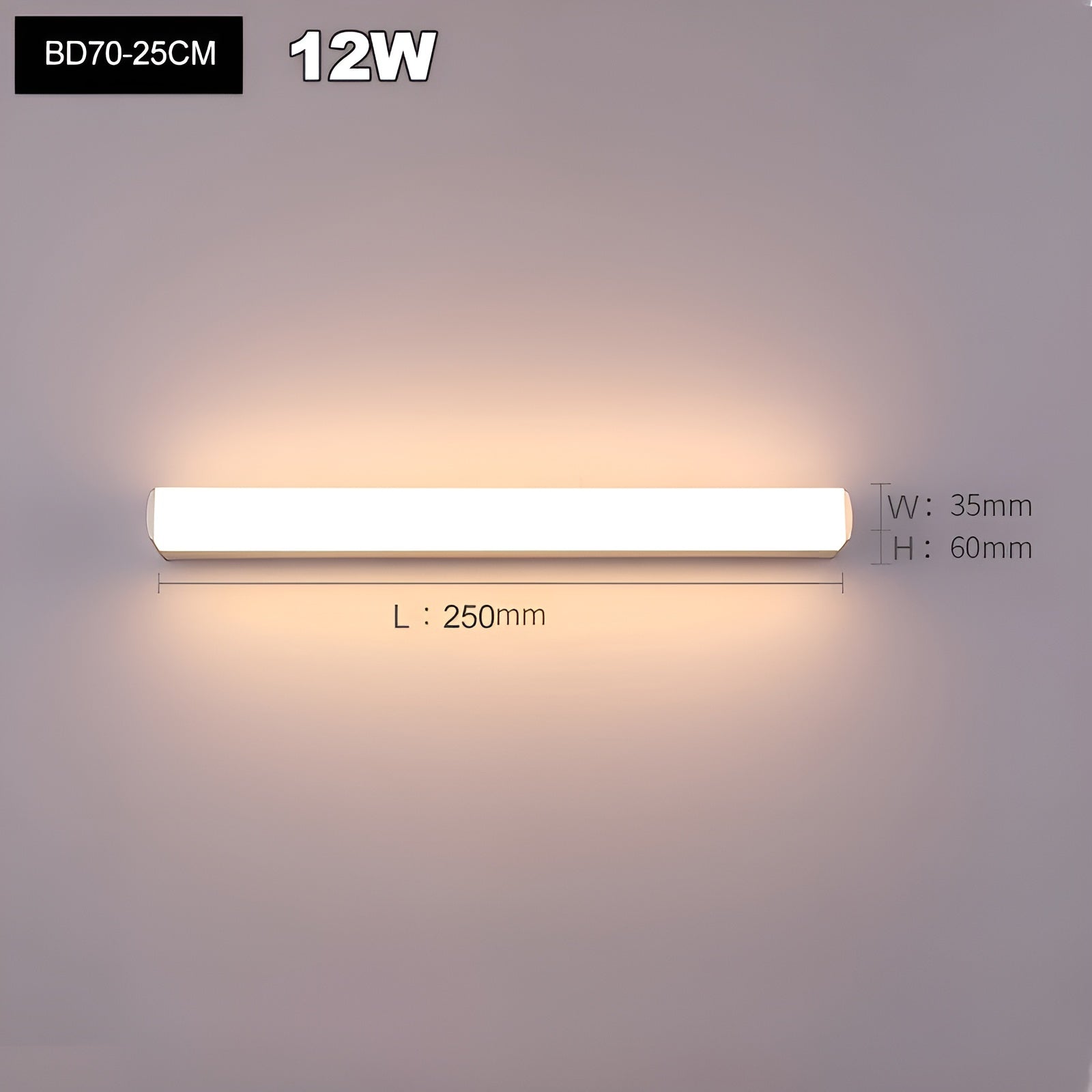 Moderne LED-Wandleuchte – Feuchtigkeitsresistent & Stilvoll | Ideal für Bad und Schlafzimmer