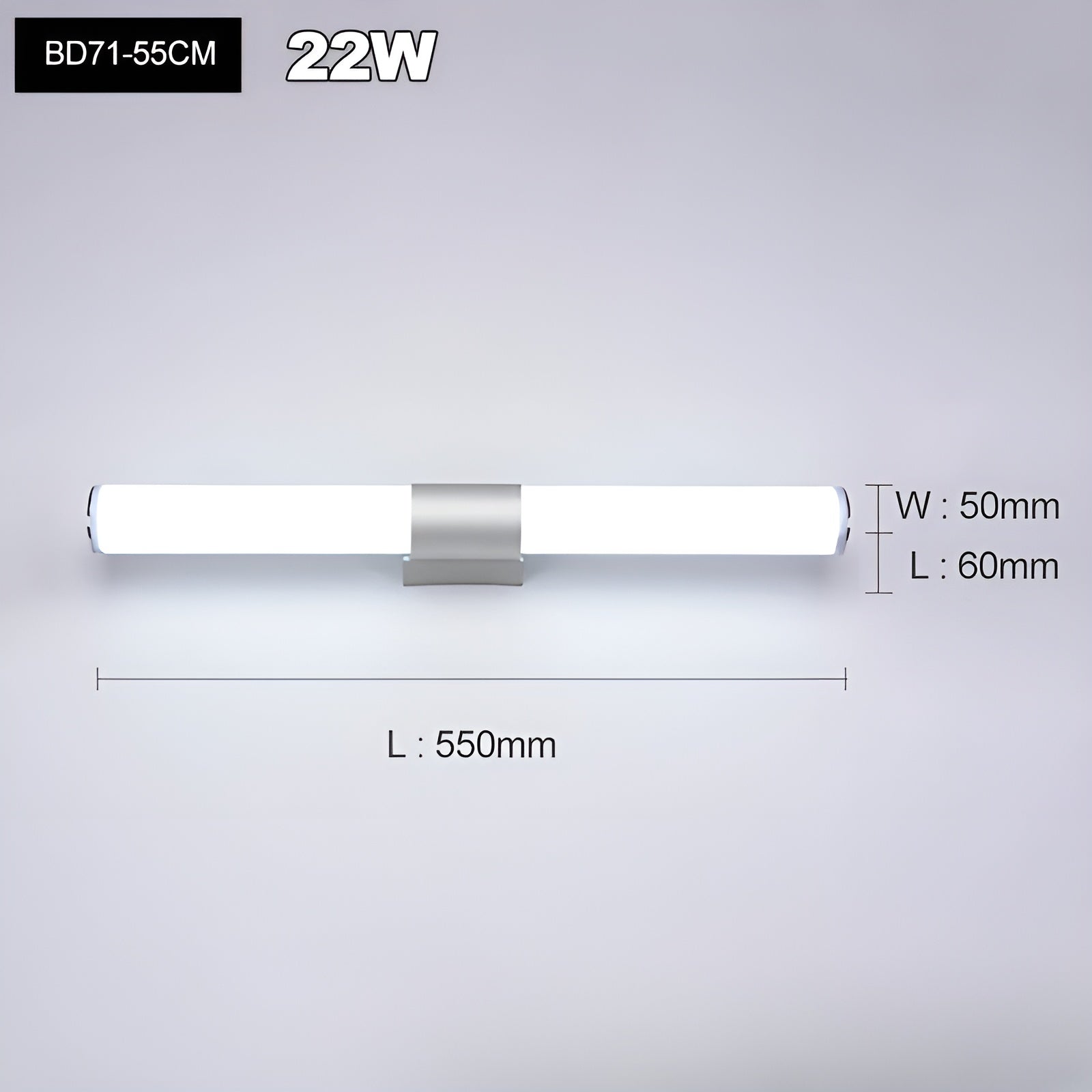 Moderne LED-Wandleuchte – Feuchtigkeitsresistent & Stilvoll | Ideal für Bad und Schlafzimmer